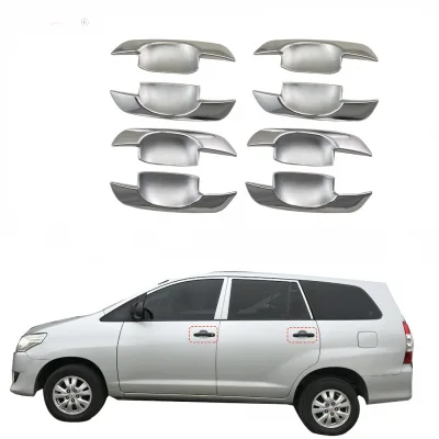 4Pcs Car Door Handle Bowl Cover Trim Chrome ABS Exterior Protector for Toyota Innova Hilux 2004-2015 4Pcs Car Door Handle Bowl Cover Trim Chrome ABS Exterior Protector for Toyota Innova Hilux 2004-2015