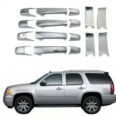 Chrome Exterior Door Handle and Bowl Covers for 2007-2013 Chevrolet Silverado Yukon GMC Sierra Chrome Exterior Door Handle and Bowl Covers for 2007-2013 Chevrolet Silverado Yukon GMC Sierra