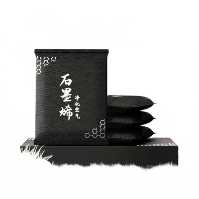 Graphene Infused Activated Charcoal Bags for Car Interior Odor Elimination and Formaldehyde Removal Graphene Infused Activated Charcoal Bags for Car Interior Odor Elimination and Formaldehyde Removal