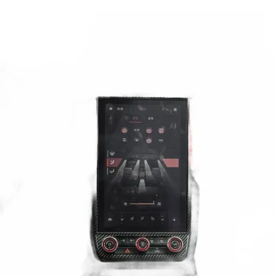 Carbon Fiber Red Accent Air Vent Grille and Center Control Screen Frame Trim Cover for Ford Ranger Carbon Fiber Red Accent Air Vent Grille and Center Control Screen Frame Trim Cover for Ford Ranger