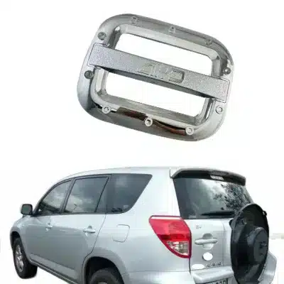 Chrome Exterior Gas Tank Cover Trim Fuel Tank Cap Decor Cover for Toyota RAV4 2006-2012