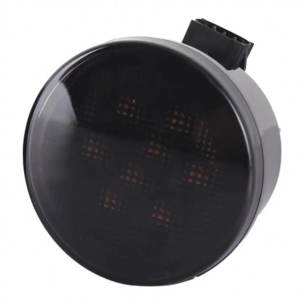 Front LED Turn Signal Lights Amber Indicator Smoked Lens for 2007-2018 Jeep Wrangler JK JKU, 1 Pair