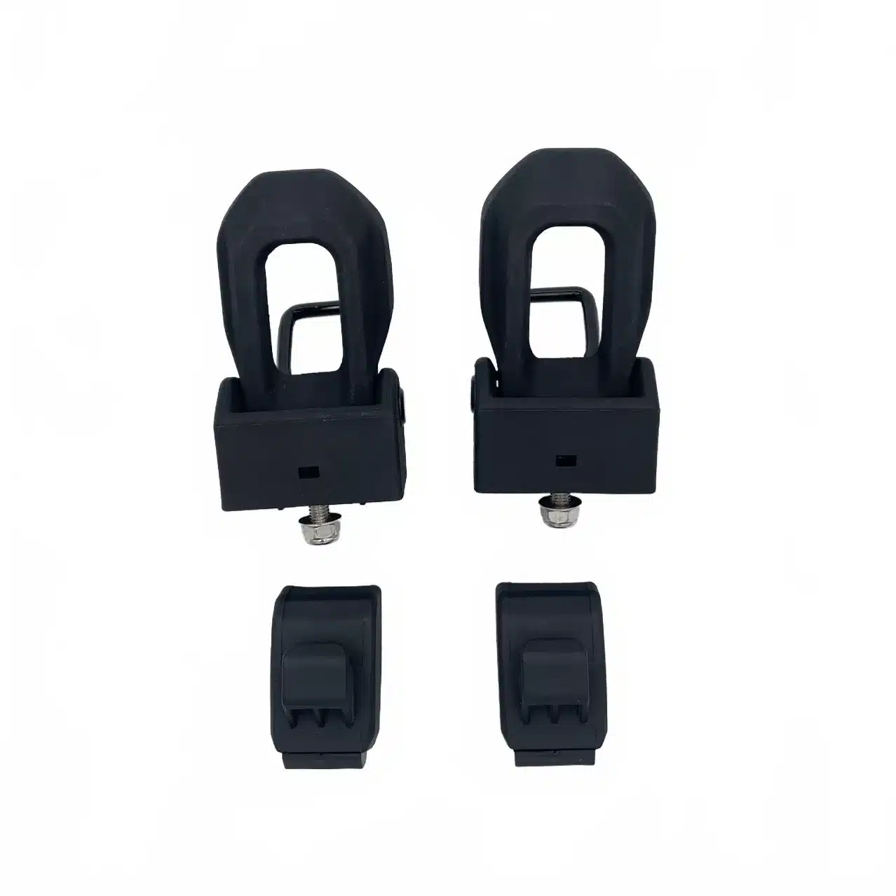 Hood Latch Catch Buckle Kit Replacement for 2018-2024 Jeep Wrangler JL Gladiator JT, Durable Nylon Black