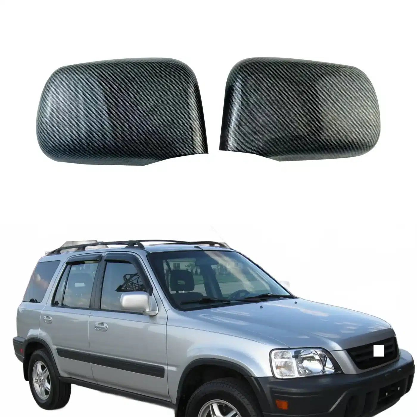 Rear View Door Mirror Cover Cap for Honda CR-V 1995-2001 First Generation RD1 RD2 RD3