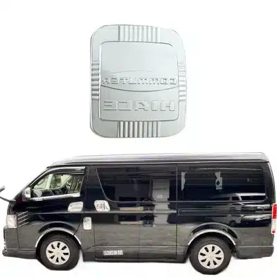 Matte Black Fuel Tank Cover Trim Protection for Toyota Hiace 200 Series 2006-2018 Matte Black Fuel Tank Cover Trim Protection for Toyota Hiace 200 Series 2006-2018