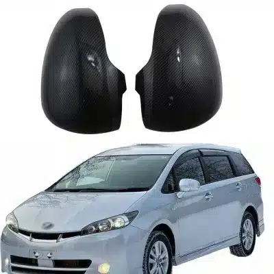 Carbon Fiber Style Side Rearview Mirror Covers Set for Mark X and Perodua Myvi