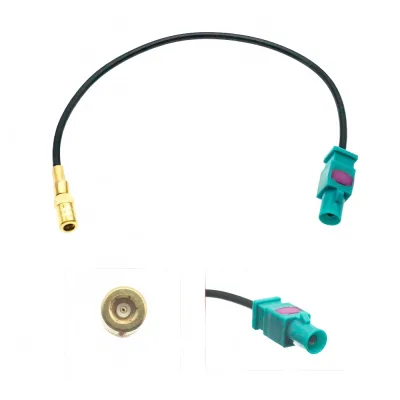 23cm Car Antenna Extension Cable FAKRA Plug to SMB Jack Adapter Connector Cord 23cm Car Antenna Extension Cable FAKRA Plug to SMB Jack Adapter Connector Cord