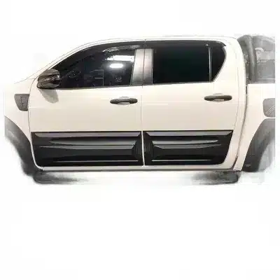 Matte Black Side Door Body Cladding Guard Protection Trim Set for Toyota Revo 2016-2023 Matte Black Side Door Body Cladding Guard Protection Trim Set for Toyota Revo 2016-2023