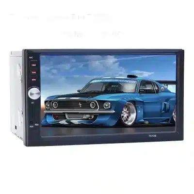 7 Inch 7012B Double Din Car MP5 Player with Bluetooth Hands-free Calling, FM Radio, and Backup Camera Support