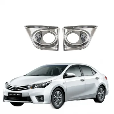 Front Fog Light Cover Trim with Chrome Plating for Toyota Corolla Altis 2014 Front Fog Light Cover Trim with Chrome Plating for Toyota Corolla Altis 2014