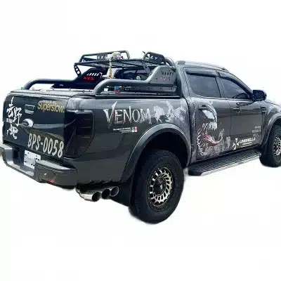 Pickup Truck Roll Bar with Top Cargo Basket Rack for Ford Ranger 2016-2023 Pickup Truck Roll Bar with Top Cargo Basket Rack for Ford Ranger 2016-2023