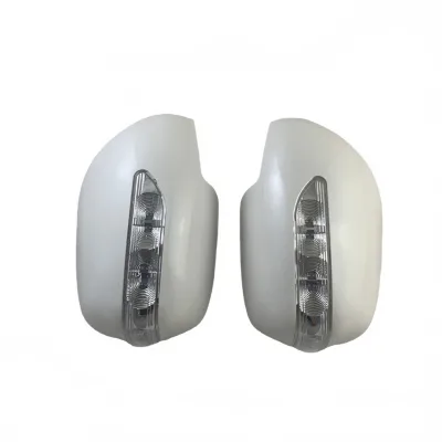 LED Wing Mirror Cover Caps Replacement in Pearl White and Chrome for Toyota Land Cruiser Prado FJ120 2009 LED Wing Mirror Cover Caps Replacement in Pearl White and Chrome for Toyota Land Cruiser Prado FJ120 2009