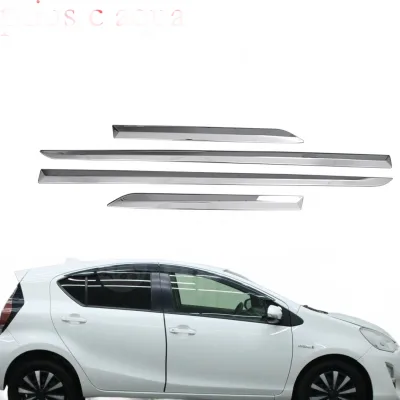 Stainless Steel Car Side Door Trim Strip Body Molding Garnish for Toyota Prius C Aqua 2012-2019 Stainless Steel Car Side Door Trim Strip Body Molding Garnish for Toyota Prius C Aqua 2012-2019