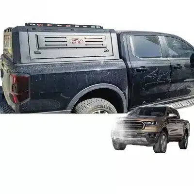 Heavy Duty Manganese Steel Integrated Truck Bed Canopy for 2023 Ford Ranger 3-Door Opening Rear Cargo Cap Heavy Duty Manganese Steel Integrated Truck Bed Canopy for 2023 Ford Ranger 3-Door Opening Rear Cargo Cap
