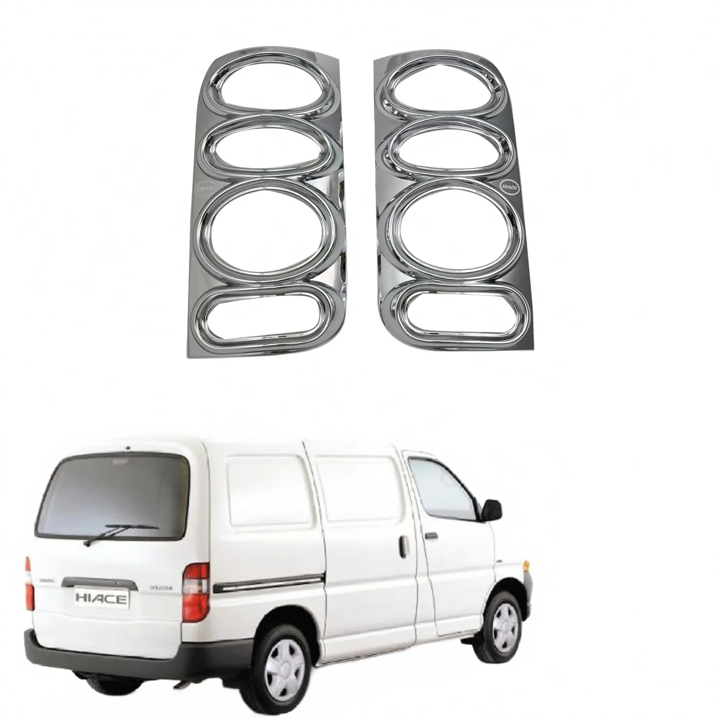 Rear Tail Light Housing Frame Cover for 1998 Toyota Hiace Exterior Decoration Trim