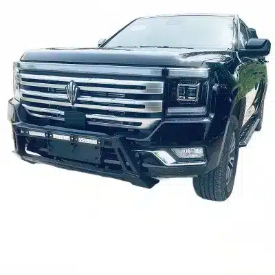 Heavy Duty Steel Front Bumper Guard Bull Bar Protective Grille Guard for JMC Dadao Pickup Chassis Mounting Heavy Duty Steel Front Bumper Guard Bull Bar Protective Grille Guard for JMC Dadao Pickup Chassis Mounting