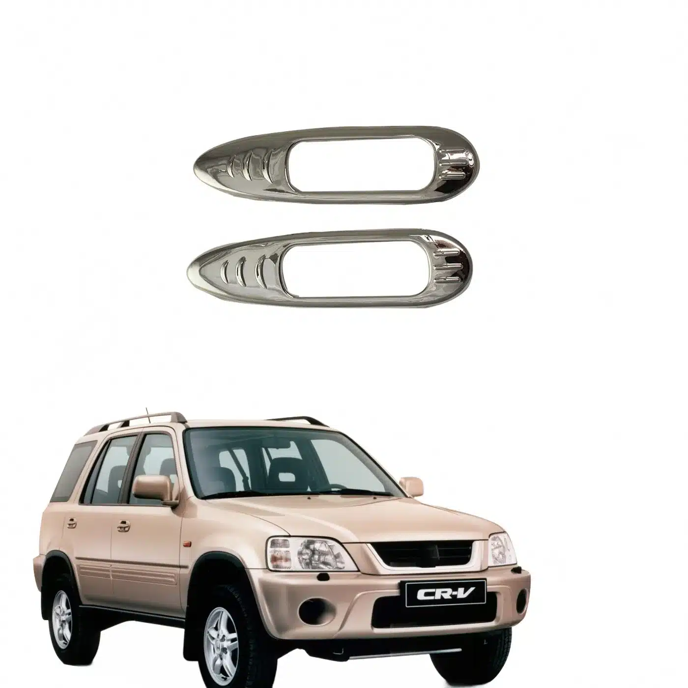 Chrome Side Marker Light Trim Frame ABS Plated Protector Covers for Honda CR-V 1992-2001