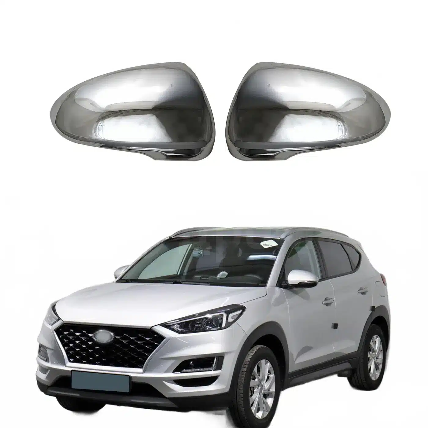 Rear View Mirror Cover Cap Replacement Compatible with Hyundai Tucson 2014-2018 Reverse Mirror Housing Protector