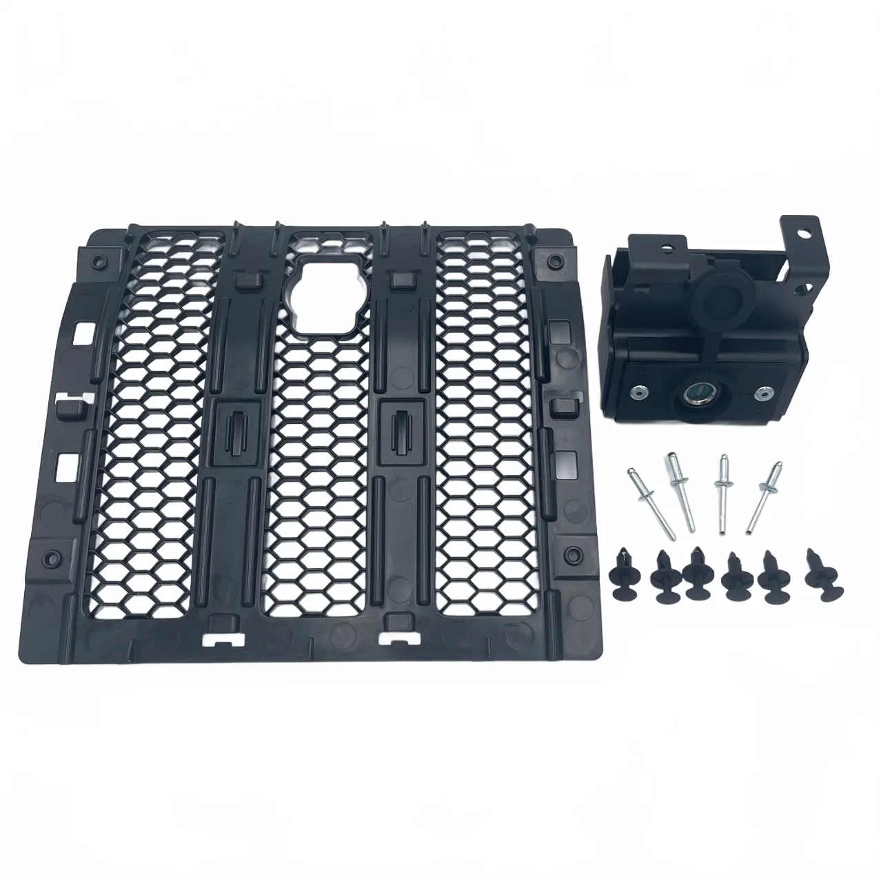 Smart Hood Lock Assembly with Grille Insert Mesh for 2018-2024 Jeep Wrangler JL 2.0L Petrol Base