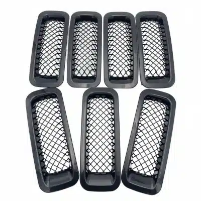 7-Piece Front Grille Inserts Mesh Grill Ring Kit Black Replacement for Jeep Grand Cherokee 2014-2022 7-Piece Front Grille Inserts Mesh Grill Ring Kit Black Replacement for Jeep Grand Cherokee 2014-2022