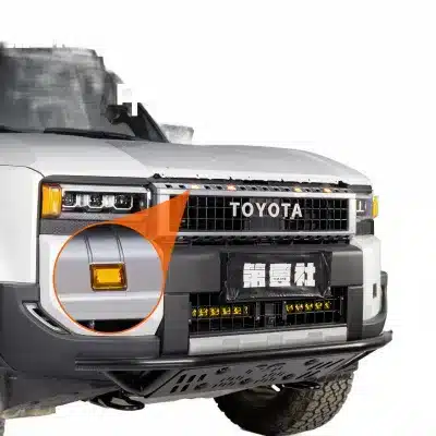 Front Grille LED Marker Lights Amber Square DRL Decoration for Land Cruiser 250 Prado 2024-2025 Front Grille LED Marker Lights Amber Square DRL Decoration for Land Cruiser 250 Prado 2024-2025