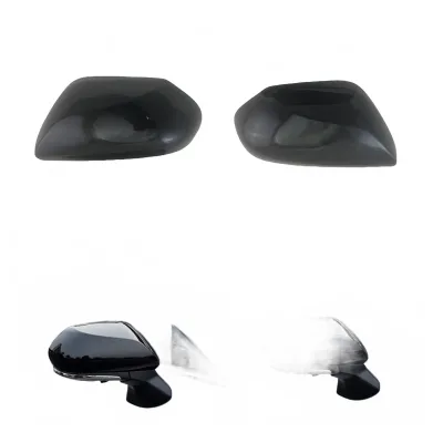 Gloss Black Rearview Mirror Covers Compatible with Toyota Avalon, Camry & C-HR 2018-2023 Gloss Black Rearview Mirror Covers Compatible with Toyota Avalon, Camry & C-HR 2018-2023