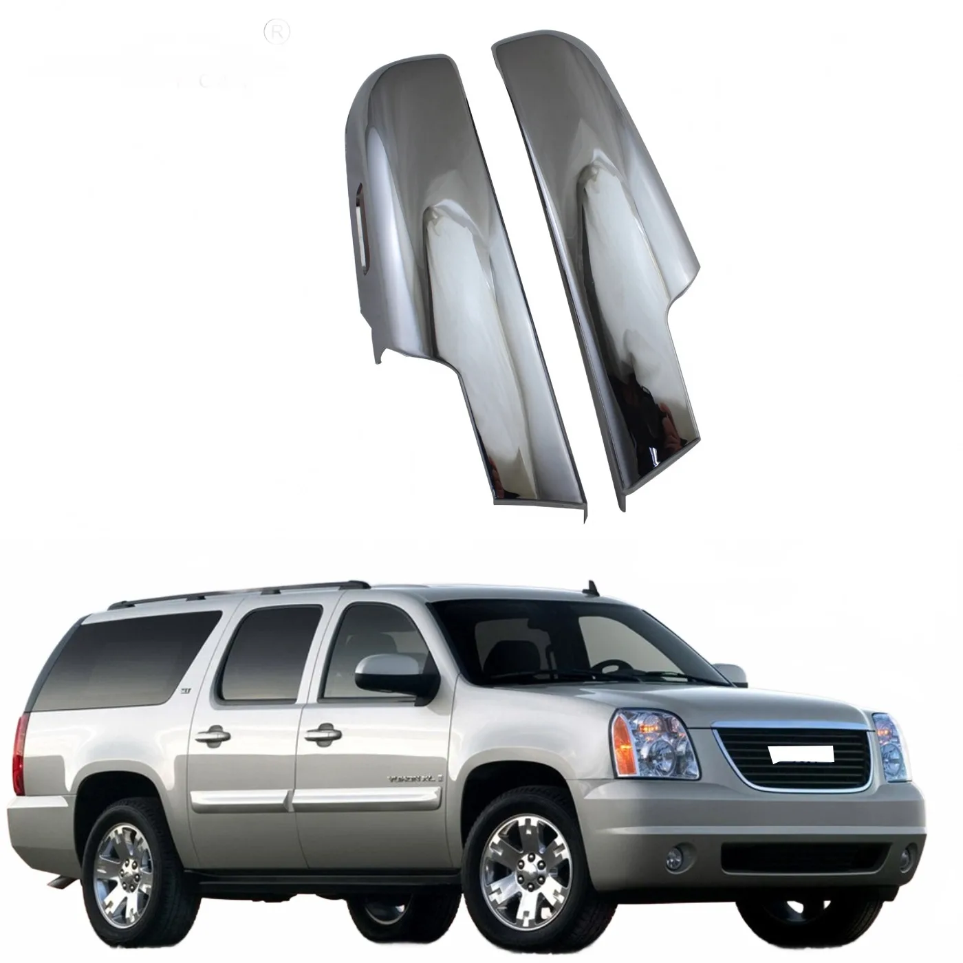 Lower Side Mirror Cover Cap Lower Half Housing Trim for 2007 GMC Yukon/Chevrolet Silverado Sierra
