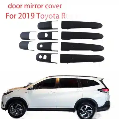 Matte Black Exterior Door Handle Covers for Toyota Rush 2019 Front and Rear Trim Set Matte Black Exterior Door Handle Covers for Toyota Rush 2019 Front and Rear Trim Set