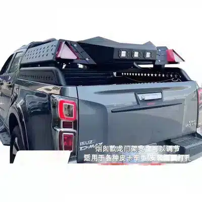 Heavy Duty Steel Roll Bar Bed Rack with Exhaust Stack Design Compatibility for Toyota Hilux Revo Pickup Heavy Duty Steel Roll Bar Bed Rack with Exhaust Stack Design Compatibility for Toyota Hilux Revo Pickup