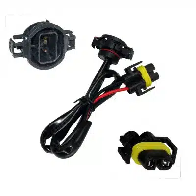 HID Xenon Headlight Adapter Cable H11 Male to 5202 H16 Female Socket Conversion Wire Harness Connector Dual Head Power Cord