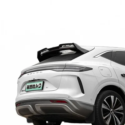 Rear Trunk Spoiler Wing Matte Black Carbon Fiber Style Exterior Modification for Denza N7 2024 Smart Driving Edition Rear Trunk Spoiler Wing Matte Black Carbon Fiber Style Exterior Modification for Denza N7 2024 Smart Driving Edition