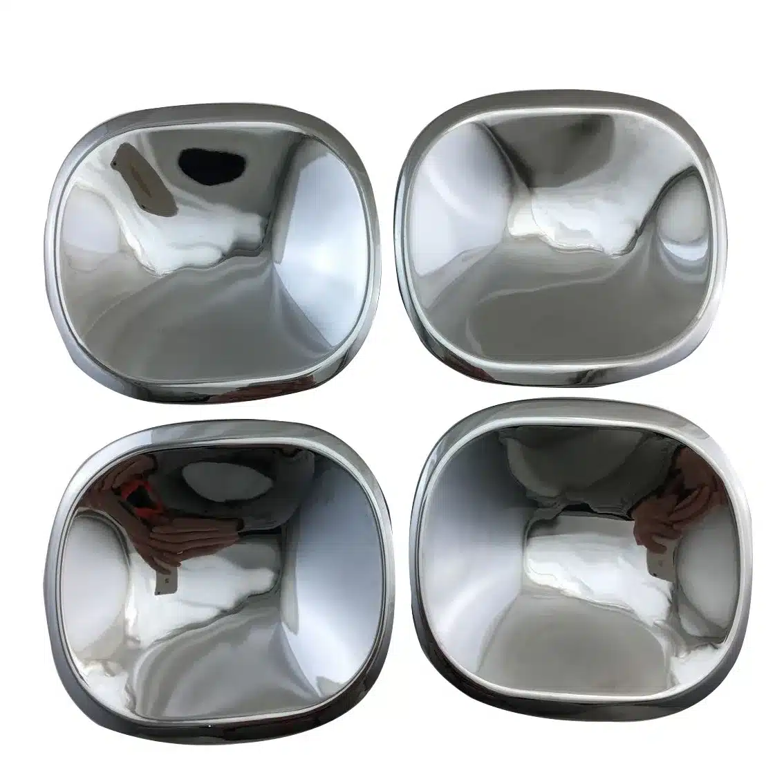 Chrome Exterior Door Handle Bowl Cover Protectors for Mercedes-Benz MB100 SsangYong Istana