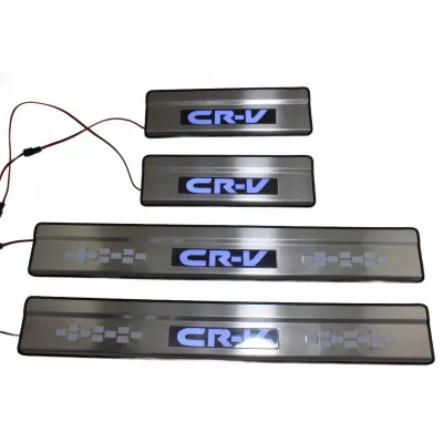 LED Door Sill Guard Protector Scuff Plates with Moving Light for Honda CR-V 2017 LED Door Sill Guard Protector Scuff Plates with Moving Light for Honda CR-V 2017