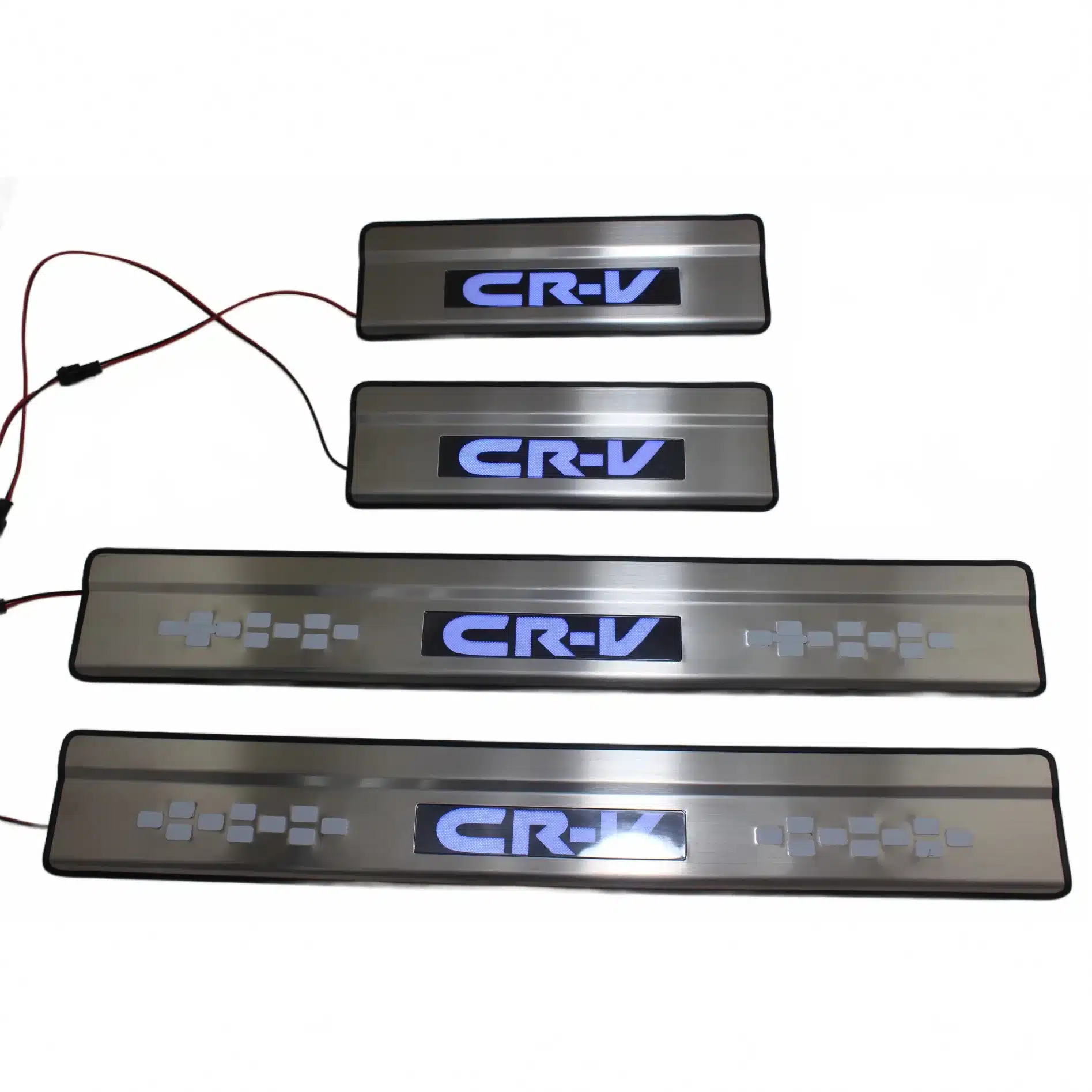 LED Door Sill Guard Protector Scuff Plates with Moving Light for Honda CR-V 2017