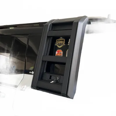 Aluminum Alloy Foldable Side Climbing Ladder Compatible with FangChengBao Leopard 8 Expandable Roof Rack Access Ladder