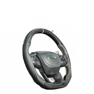 Real Carbon Fiber Steering Wheel Assembly for Ford Ranger Custom Interior Retrofit Real Carbon Fiber Steering Wheel Assembly for Ford Ranger Custom Interior Retrofit