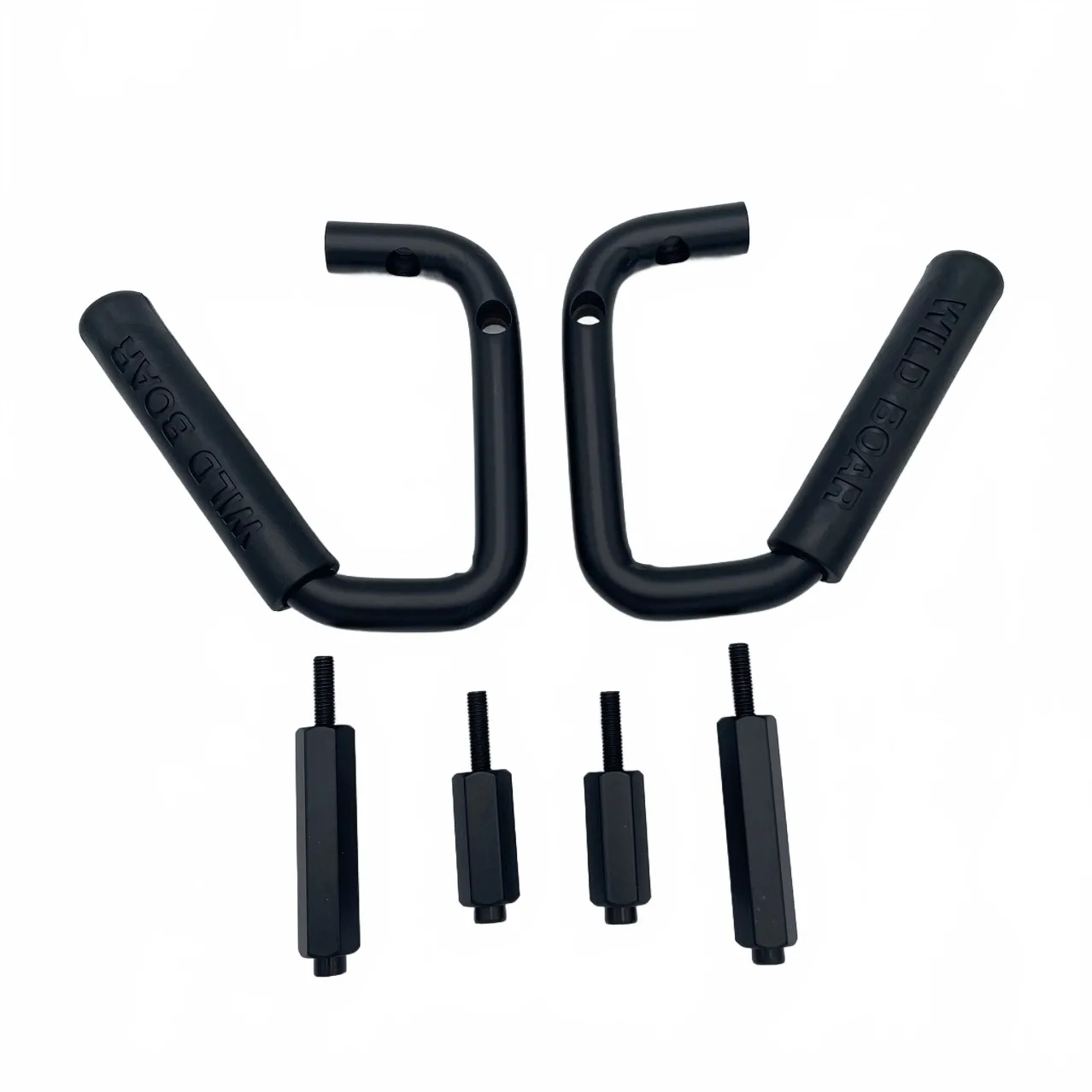 Wild Boar Front Grab Handles Black Interior Grip Pair for 2007-2018 Jeep Wrangler JK JKU