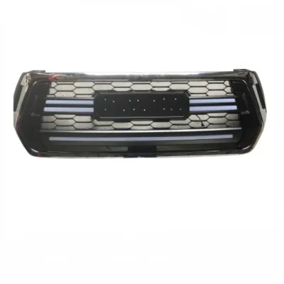 Front Bumper Grille LED Guide Light Strip Trim for Toyota Hilux Rocco 2018-2020 Front Bumper Grille LED Guide Light Strip Trim for Toyota Hilux Rocco 2018-2020