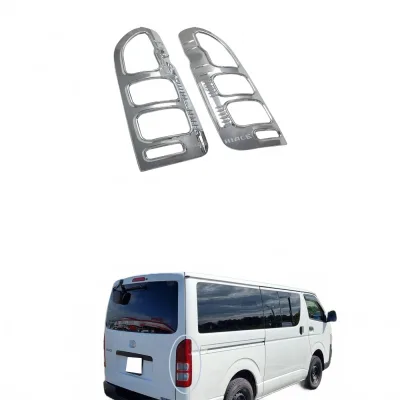 Chrome Rear Taillight Trim Cover Bezel for Toyota Hiace 2008-2014 Left Right Pair Chrome Rear Taillight Trim Cover Bezel for Toyota Hiace 2008-2014 Left Right Pair