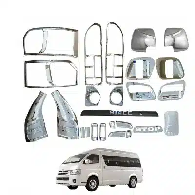 Chrome Exterior Door Handle Cover Trim Kit for Toyota Hiace 200 Series 2016 ABS Decorative Chrome Set Chrome Exterior Door Handle Cover Trim Kit for Toyota Hiace 200 Series 2016 ABS Decorative Chrome Set