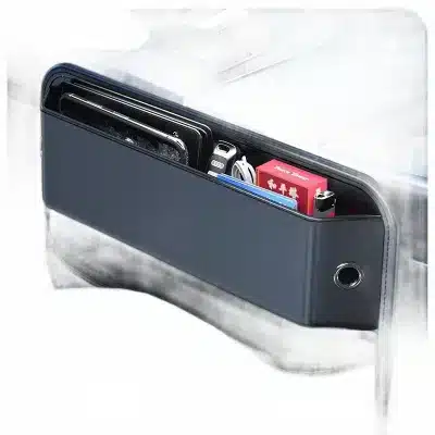 Universal Car Seat Gap Filler Organizer, PU Leather Console Side Pocket Storage Box for Front Seats