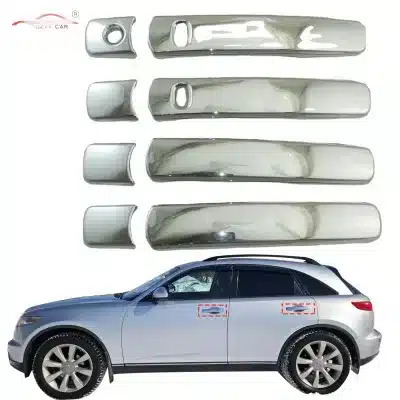 Chrome Exterior Door Handle Covers for Infiniti FX35 FX45 2003-2008 Trim Decoration Set Chrome Exterior Door Handle Covers for Infiniti FX35 FX45 2003-2008 Trim Decoration Set