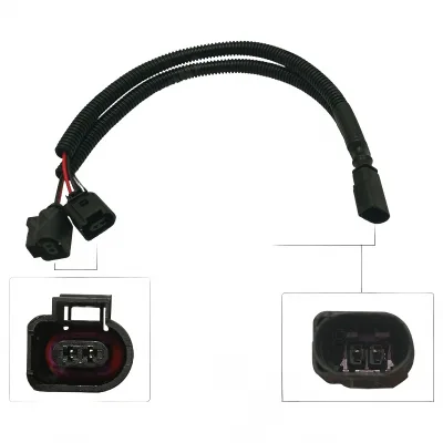 Dual Horn Wiring Harness Connector 1-to-2 Extension Cable for Audi, VW, Skoda, and BMW Dual Horn Wiring Harness Connector 1-to-2 Extension Cable for Audi, VW, Skoda, and BMW