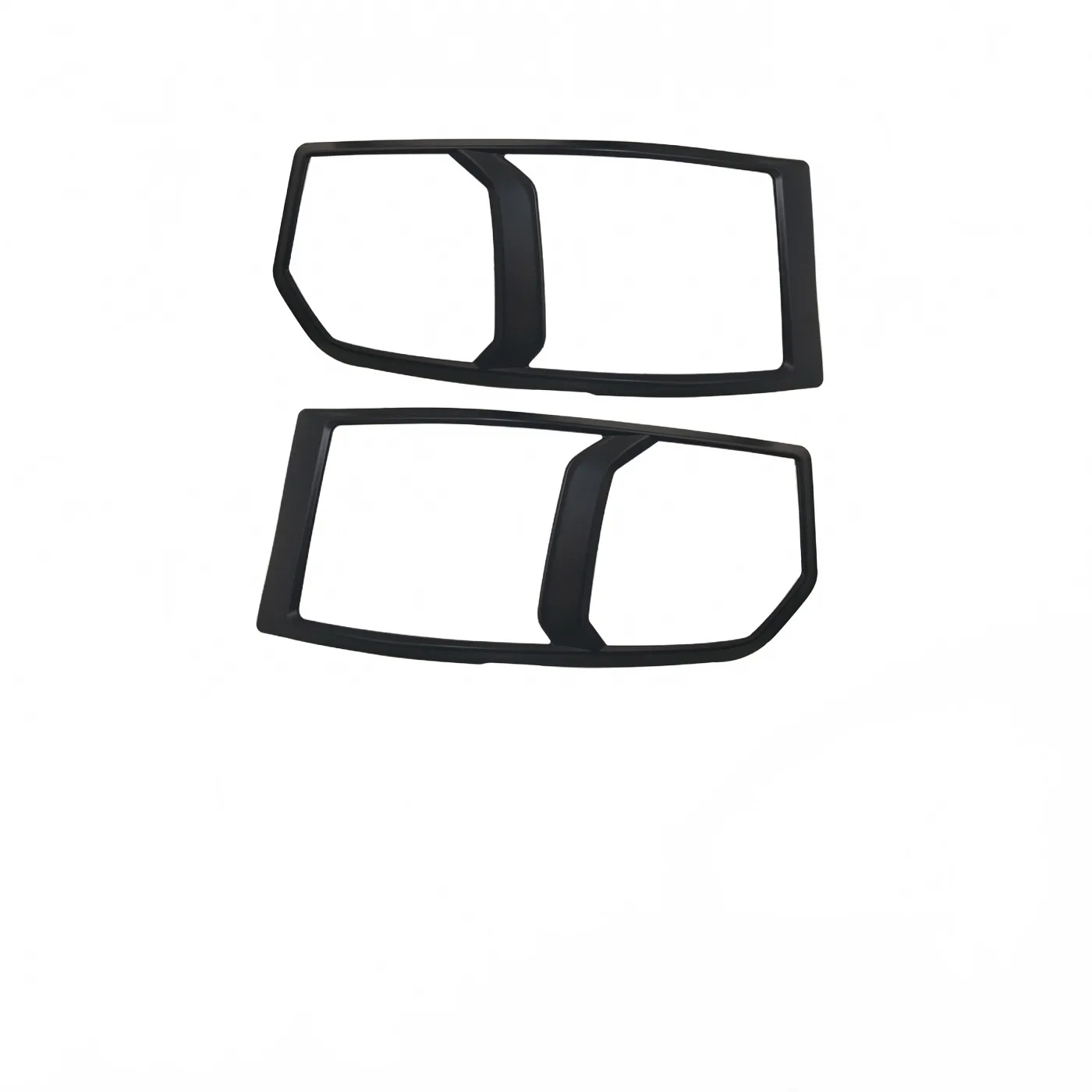 Matte Black Front Headlight Cover Trim Bezels for Toyota Hiace 2016 Exterior Decorative Guards