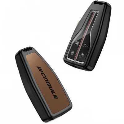 Zinc Alloy Leather Texture Car Key FOB Case Cover for FAW Hongqi H5 Zinc Alloy Leather Texture Car Key FOB Case Cover for FAW Hongqi H5