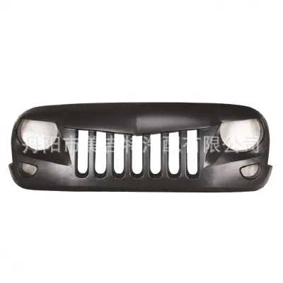 Falcon Style Front Grille Matte Black Modification for 2008-2017 Jeep Wrangler JK JKU 2/4-Door Falcon Style Front Grille Matte Black Modification for 2008-2017 Jeep Wrangler JK JKU 2/4-Door