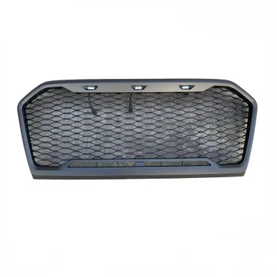 Front Bumper Grille with LED Lights for Ford Ranger T7 Off-Road Style Mesh Grill Accessory Front Bumper Grille with LED Lights for Ford Ranger T7 Off-Road Style Mesh Grill Accessory