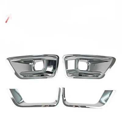 Chrome Fog Light Cover Trim Frame Decoration for Land Cruiser LC300 2021-2023