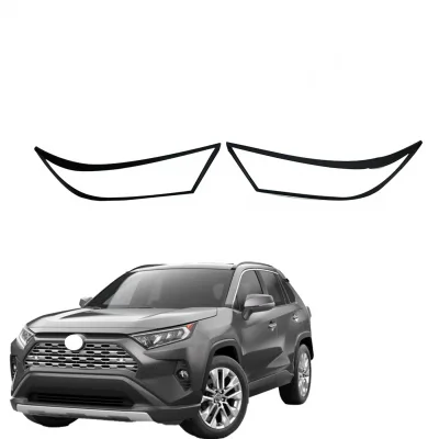Front Headlight Frame Trim Cover Bezels for Toyota RAV4 2022 Exterior Modification Accessories Front Headlight Frame Trim Cover Bezels for Toyota RAV4 2022 Exterior Modification Accessories