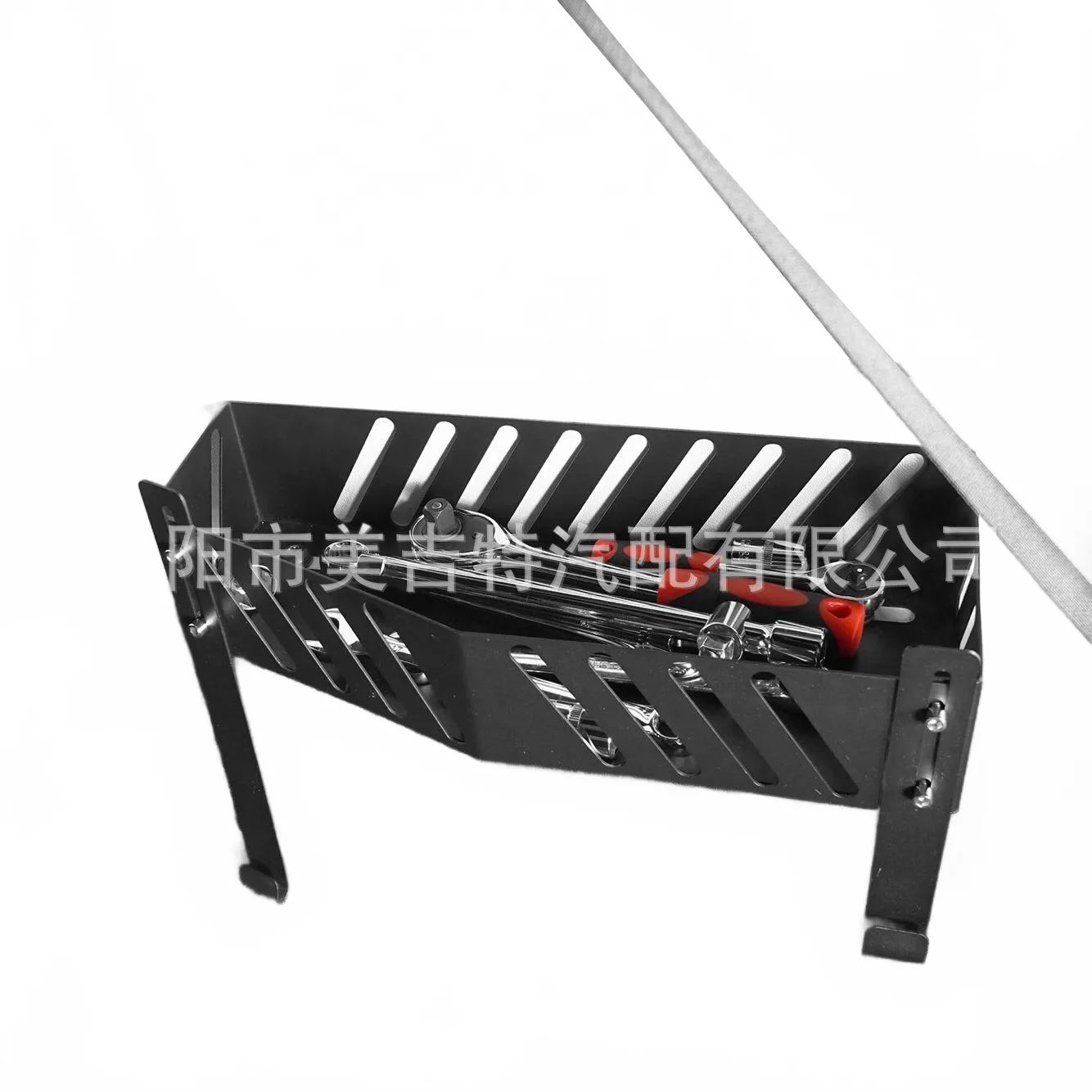 Rear Trunk Passenger Side Tool Box Organizer for 2008-2018 Jeep Wrangler JK, Steel Storage Tray